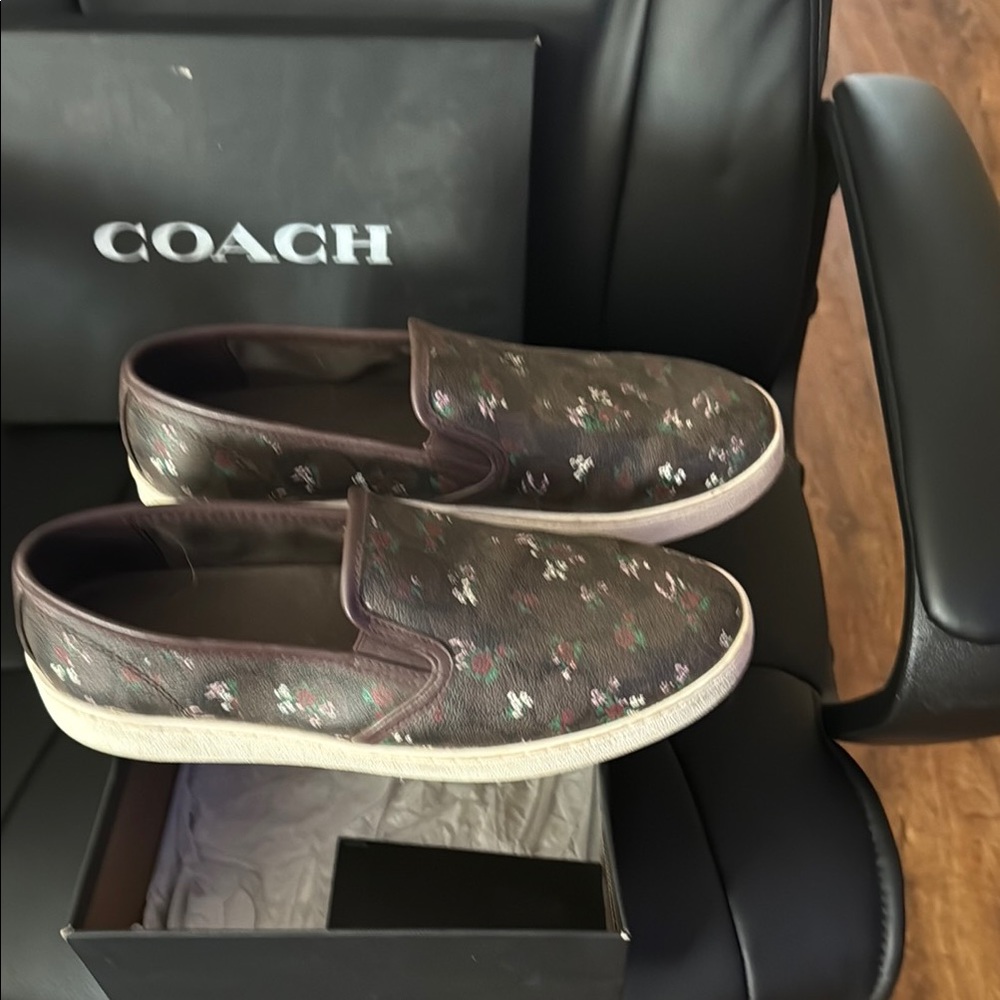 Coach Women's Brown Slip-On Shoes
